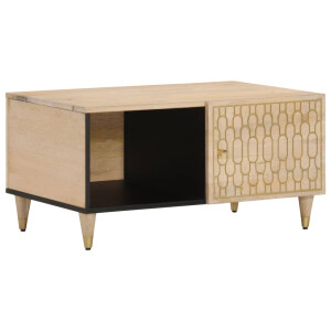 vidaXL Salontafel 80x50x40 cm massief mangohout