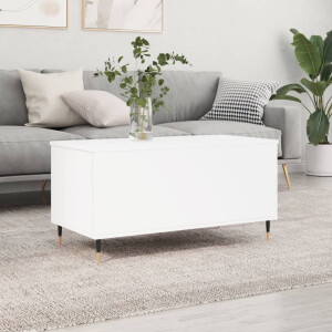 vidaXL Salontafel 90x44,5x45 cm bewerkt hout wit