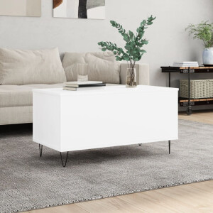 vidaXL Salontafel 90x44,5x45 cm bewerkt hout wit