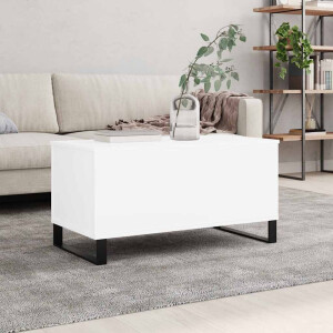 vidaXL Salontafel 90x44,5x45 cm bewerkt hout wit