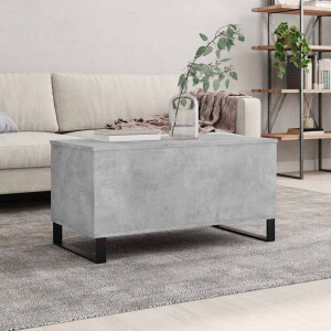 vidaXL Salontafel 90x44,5x45 cm bewerkt hout betongrijs