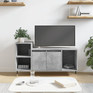 vidaXL Tv-meubel 100x35x55 cm bewerkt hout betongrijs