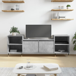 vidaXL Tv-meubel 160x35x55 cm bewerkt hout betongrijs