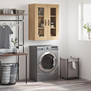 vidaXL Wandkast 69,5x34x90 cm bewerkt hout sonoma eikenkleurig