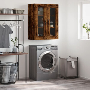 vidaXL Wandkast 69,5x34x90 cm bewerkt hout gerookt eikenkleurig