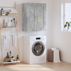 vidaXL Wandkast 69,5x34x90 cm bewerkt hout betongrijs