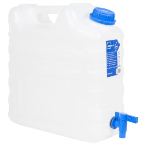 vidaXL Watertank met kraan 15 L kunststof transparant