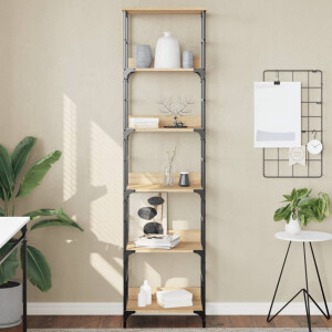 vidaXL Boekenkast Sonoma Eiken 50x33x188,5 cm Bewerkt Hout