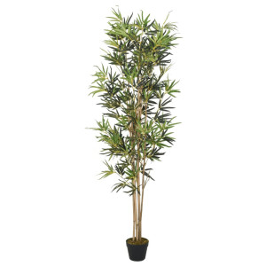 vidaXL Kunstplant bamboe 1104 bladeren 180 cm groen