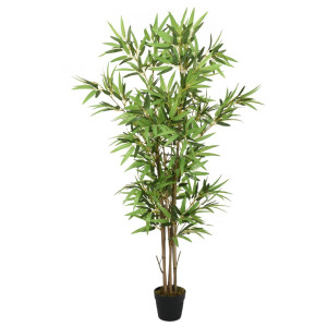 vidaXL Kunstplant bamboe 368 bladeren 80 cm groen