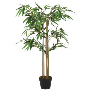 vidaXL Kunstplant bamboe 380 bladeren 80 cm groen