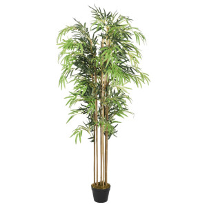 vidaXL Kunstplant bamboe 1605 bladeren 180 cm groen