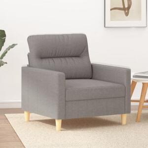 vidaXL Fauteuil 60 cm stof taupe