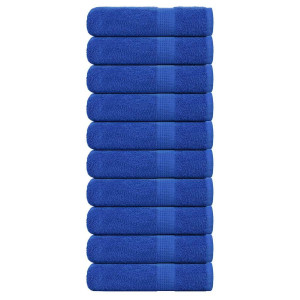 vidaXL Handdoeken 10 st 50x100 cm 360 g/m² 100% katoen blauw