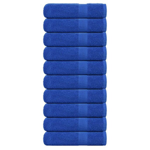 vidaXL Douchehanddoeken 10 st 70x140 cm 360 g/m² 100% katoen blauw