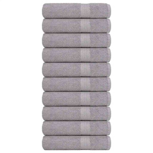 vidaXL Handdoeken 10 st 50x100 cm 360 g/m² 100% katoen grijs