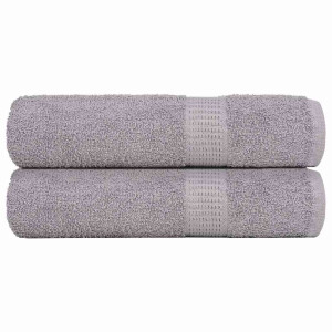 vidaXL Douchehanddoeken 2 st 70x140 cm 360 g/m² 100% katoen grijs