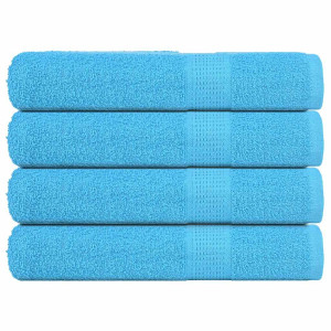 vidaXL Handdoeken 4 st 360 g/m² 100x200 cm 100% katoen turquoise