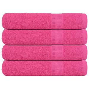 vidaXL Saunahanddoeken 4 st 80x200 cm 360 g/m² 100% katoen roze