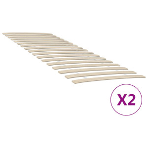 vidaXL Lattenbodems 2 st met 34 latten 80x200 cm