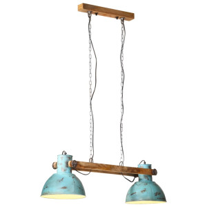 vidaXL Hanglamp 25 W E27 85x28x109 cm verweerd blauw