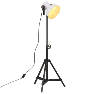 vidaXL Vloerlamp 25 W E27 35x35x65/95 cm wit