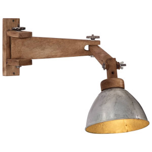 vidaXL Wandlamp 25 W E27 vintage zilverkleurig