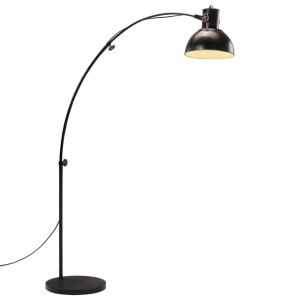 vidaXL Vloerlamp 25 W E27 150 cm zwart