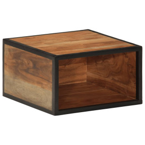 vidaXL Nachtkastje wandgemonteerd 35x35x20 cm massief acaciahout