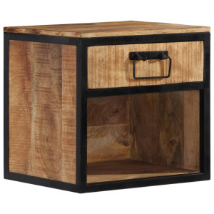 vidaXL Nachtkastje 40x35x40 cm massief mangohout