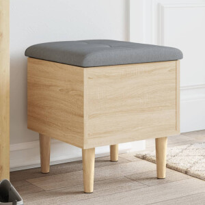vidaXL Opbergbankje 42x42x46 cm bewerkt hout sonoma eikenkleurig