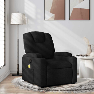 vidaXL Massagestoel met Zwarte Stof