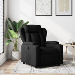 vidaXL Relaxfauteuil Zwarte Stof