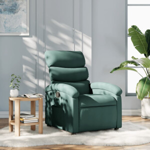 vidaXL Relaxfauteuil donkergroene stof
