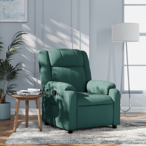 vidaXL Relaxfauteuil donkergroene stof