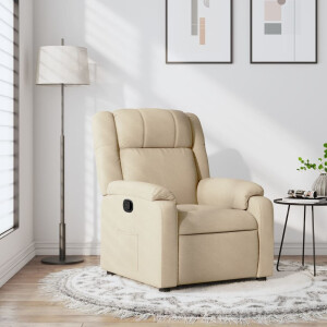vidaXL Relaxfauteuil crème stof