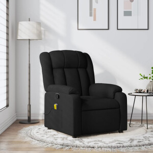 vidaXL Massagestoel met zwarte stof