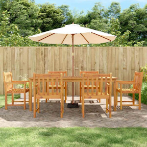 vidaXL 7-delige Tuinset massief acaciahout