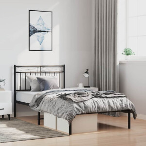 vidaXL Hoofdbord 193 cm metaal wit