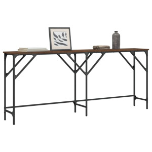 vidaXL Wandtafel 180x29x75 cm bewerkt hout bruin eikenkleur