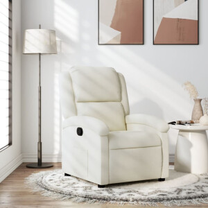 vidaXL Relaxfauteuil Crème Fluweel