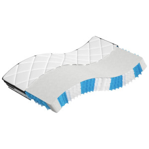 vidaXL Pocketveringmatras middelhard-plus 90x200 cm