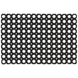 vidaXL Deurmat rechthoekig 60x80 cm rubber