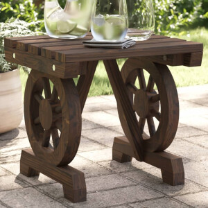 vidaXL Tuinvoetenbank 40x36,5x38,5 cm massief vurenhout