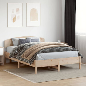 vidaXL Bedframe zonder matras massief grenenhout 140x200 cm
