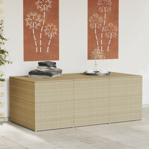 vidaXL Tuinbox 984 L poly rattan gemengd beige