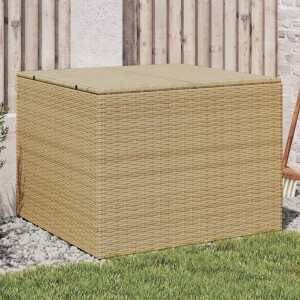 vidaXL Tuinbox 291 L poly rattan gemengd beige