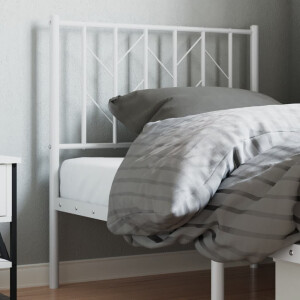 vidaXL Hoofdbord 80 cm metaal wit