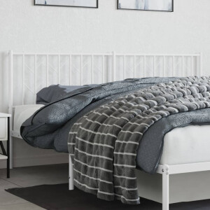 vidaXL Hoofdbord 180 cm metaal wit