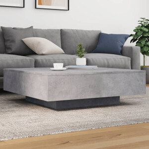 vidaXL Salontafel 100x100x31 cm bewerkt hout betongrijs